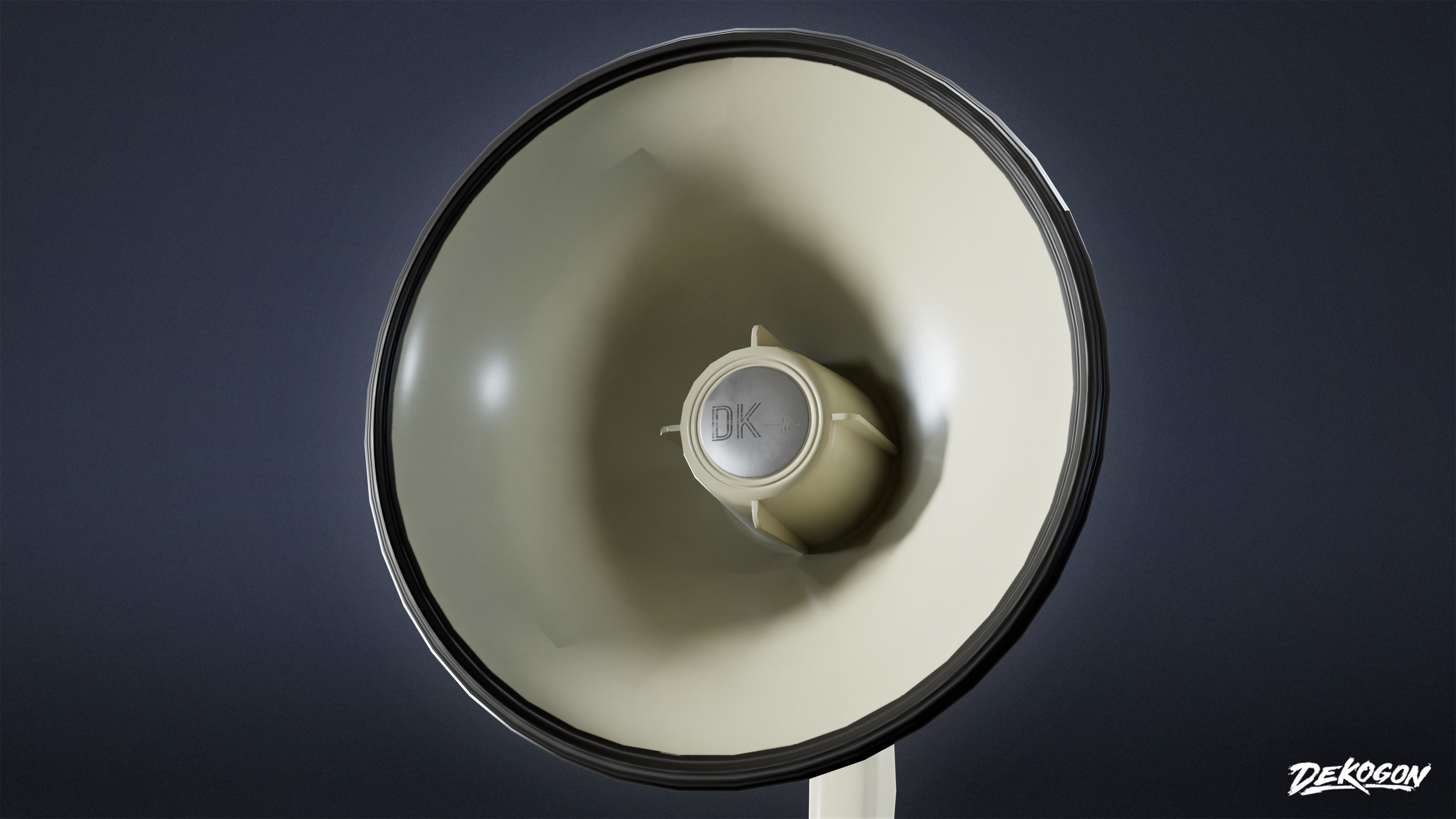 HOLLYWOOD - Megaphone 01 - LOW POLY Low-poly 3D model_10