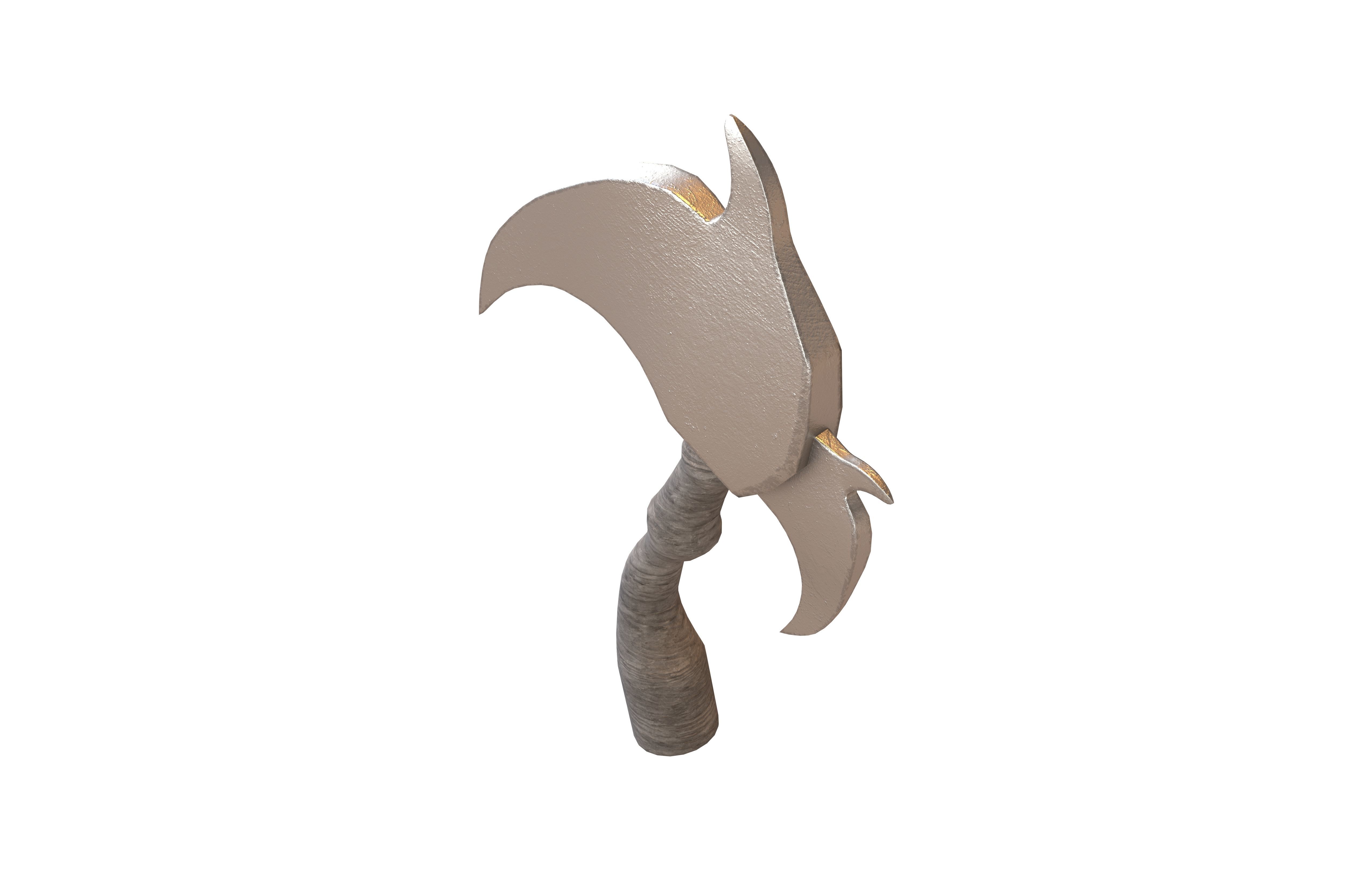 Cartoon Scythe v1 001 Low-poly 3D model_2