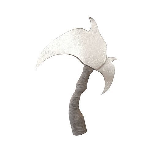 Cartoon Scythe v1 001 Low-poly 3D model