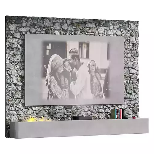 TV wall with Xiaomi laser projector