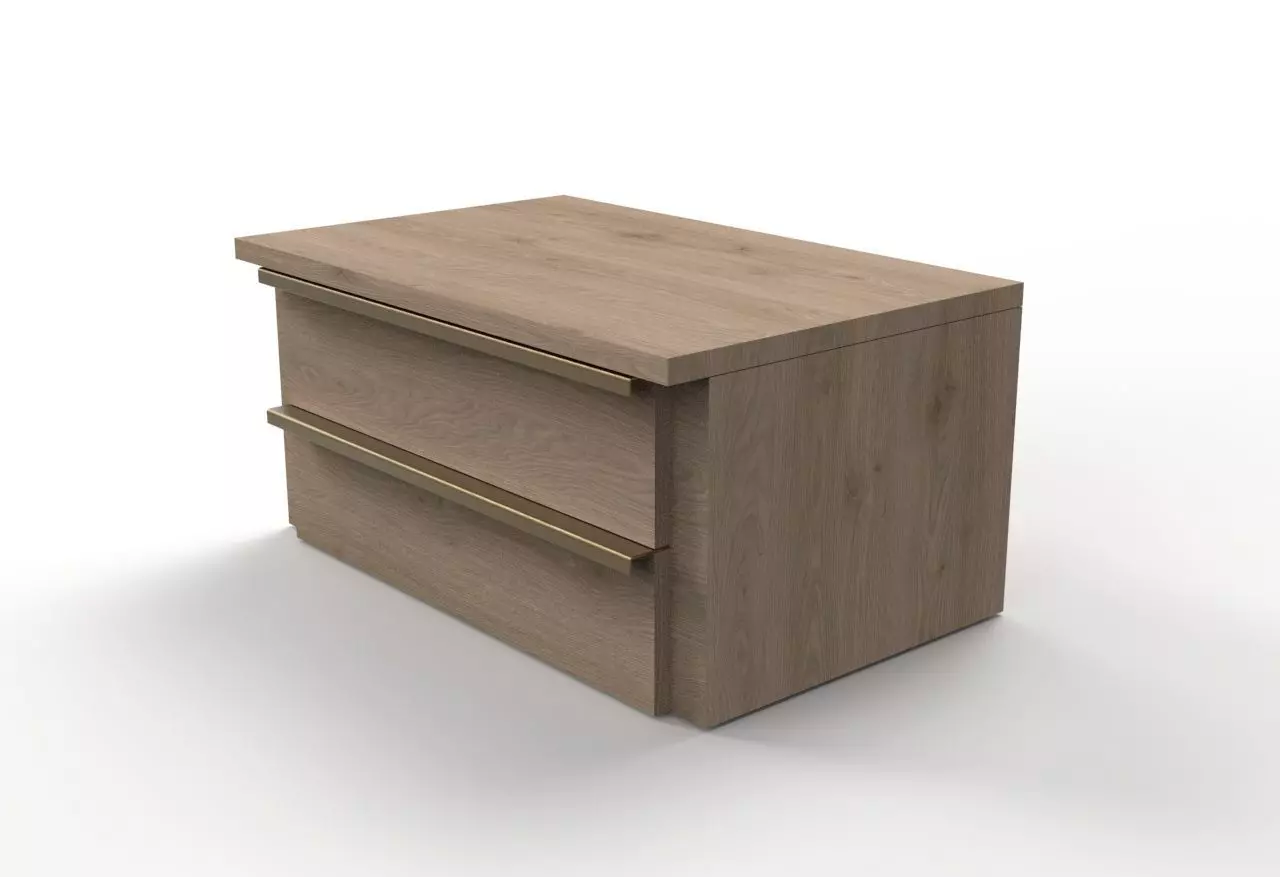 Floating drawer - 2D Low-poly 3D model_0