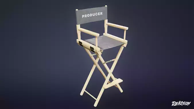 HOLLYWOOD - Production Chair 02 - LOW POLY