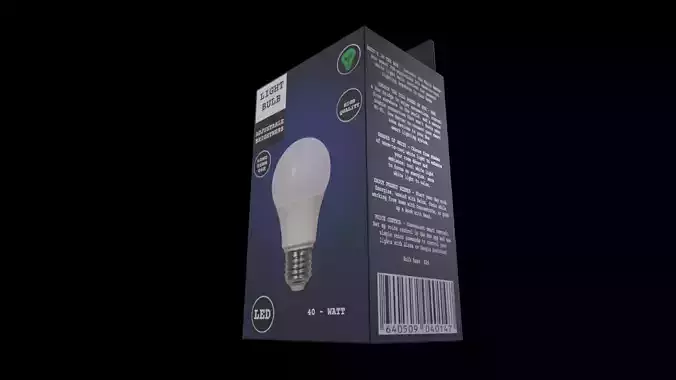 Colored Light Bulb - GAME READY PBR