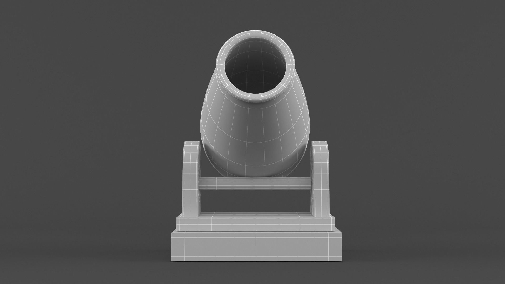 Circus Cannon 3D model_9