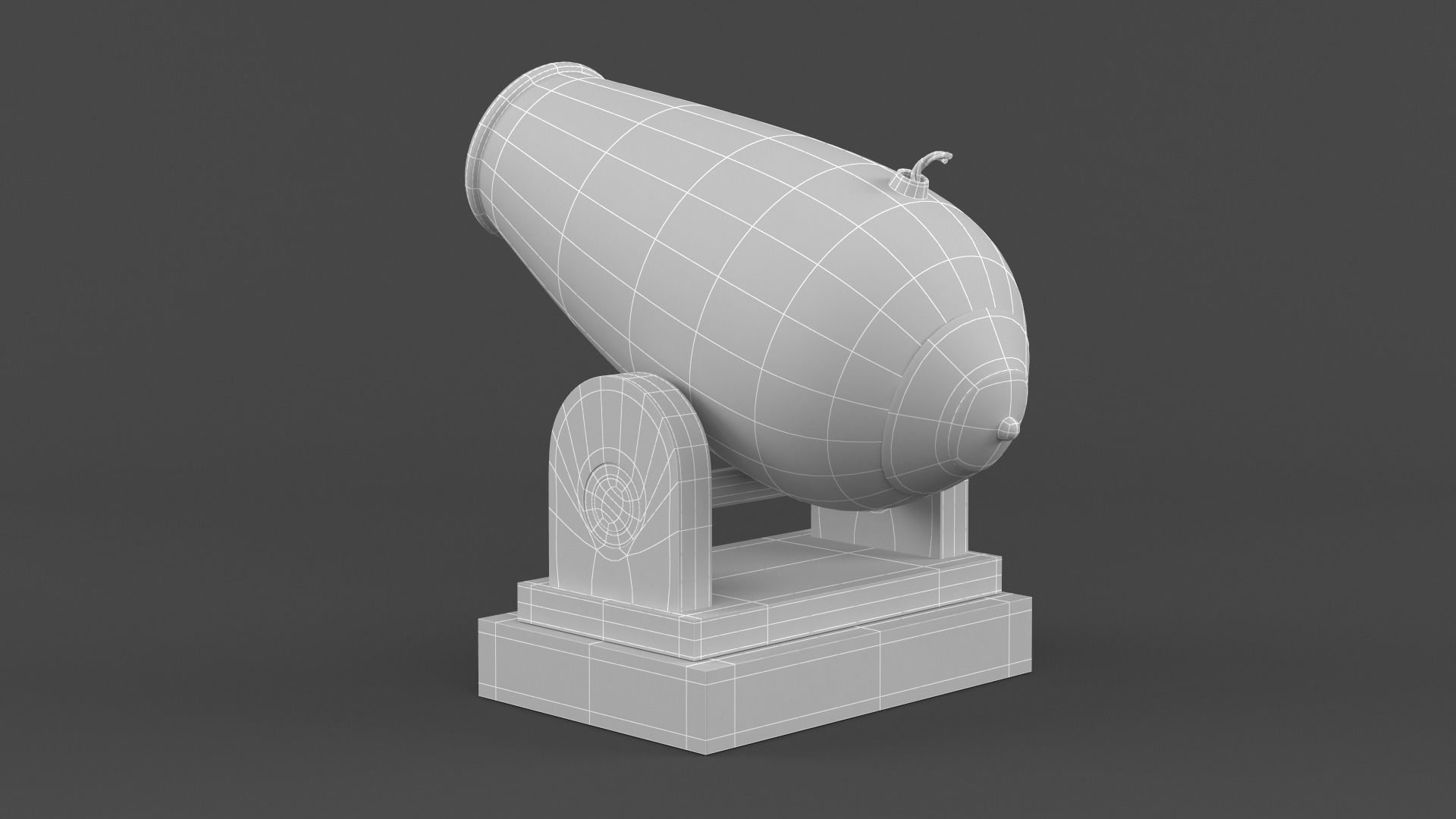Circus Cannon 3D model_8