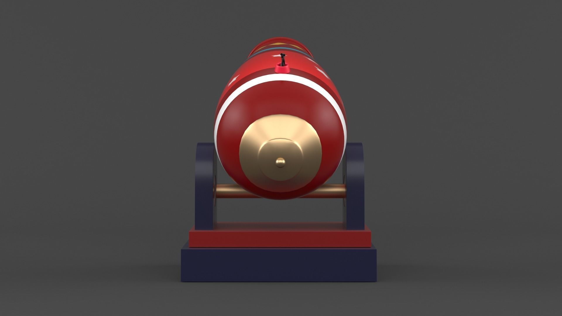 Circus Cannon 3D model_5