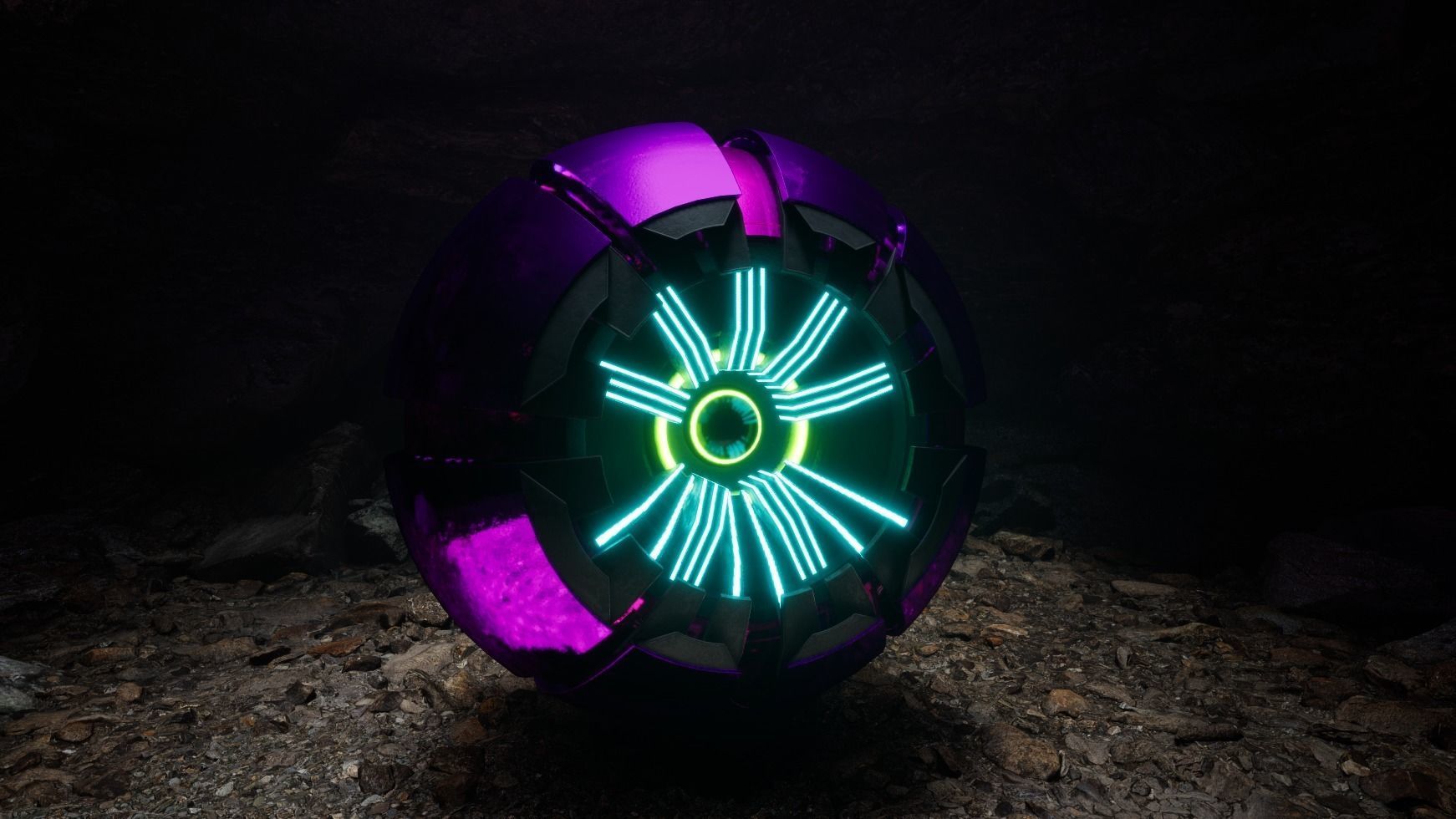 Scouting Drone Low-poly 3D model_13