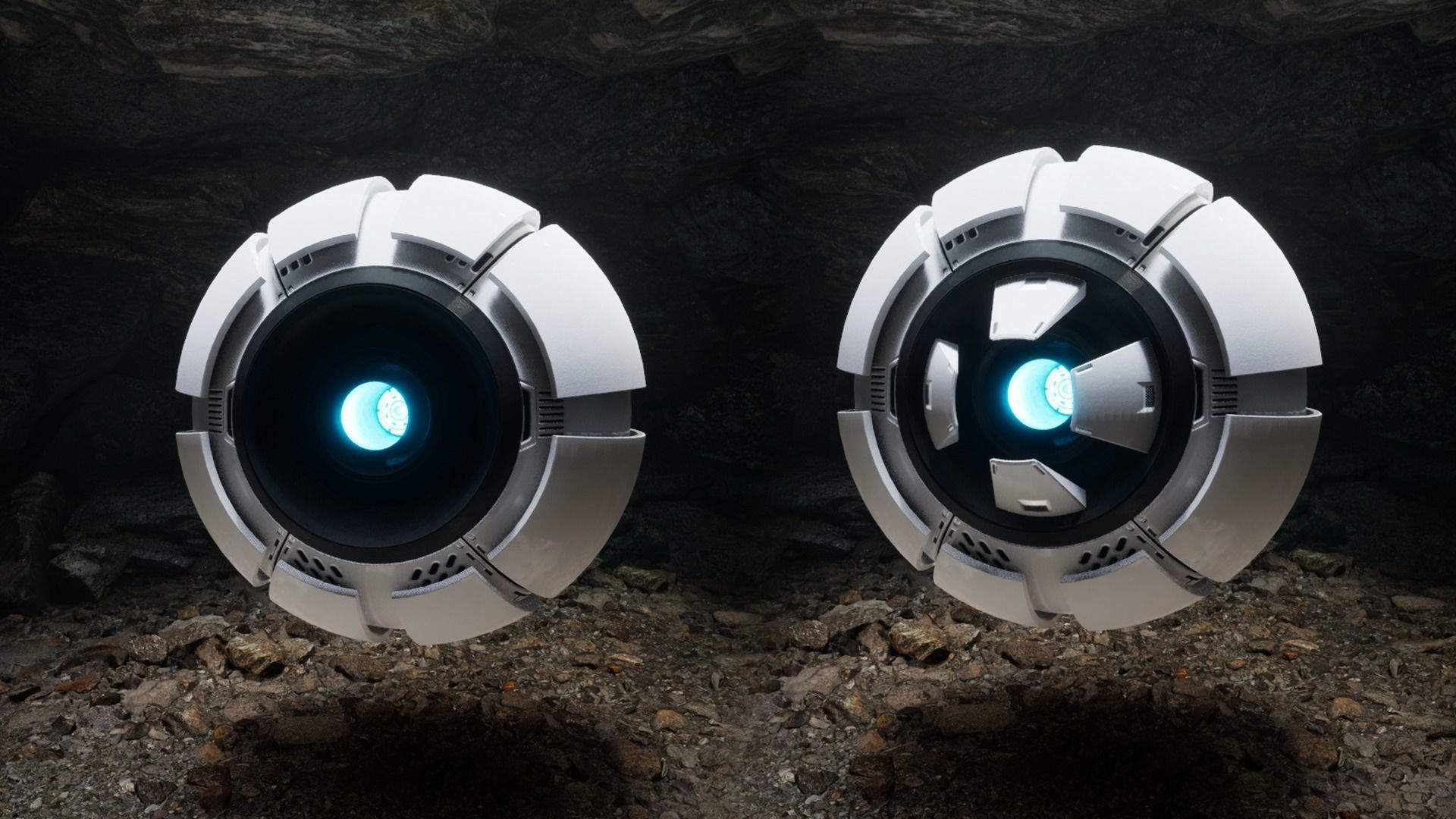 Scouting Drone Low-poly 3D model_6