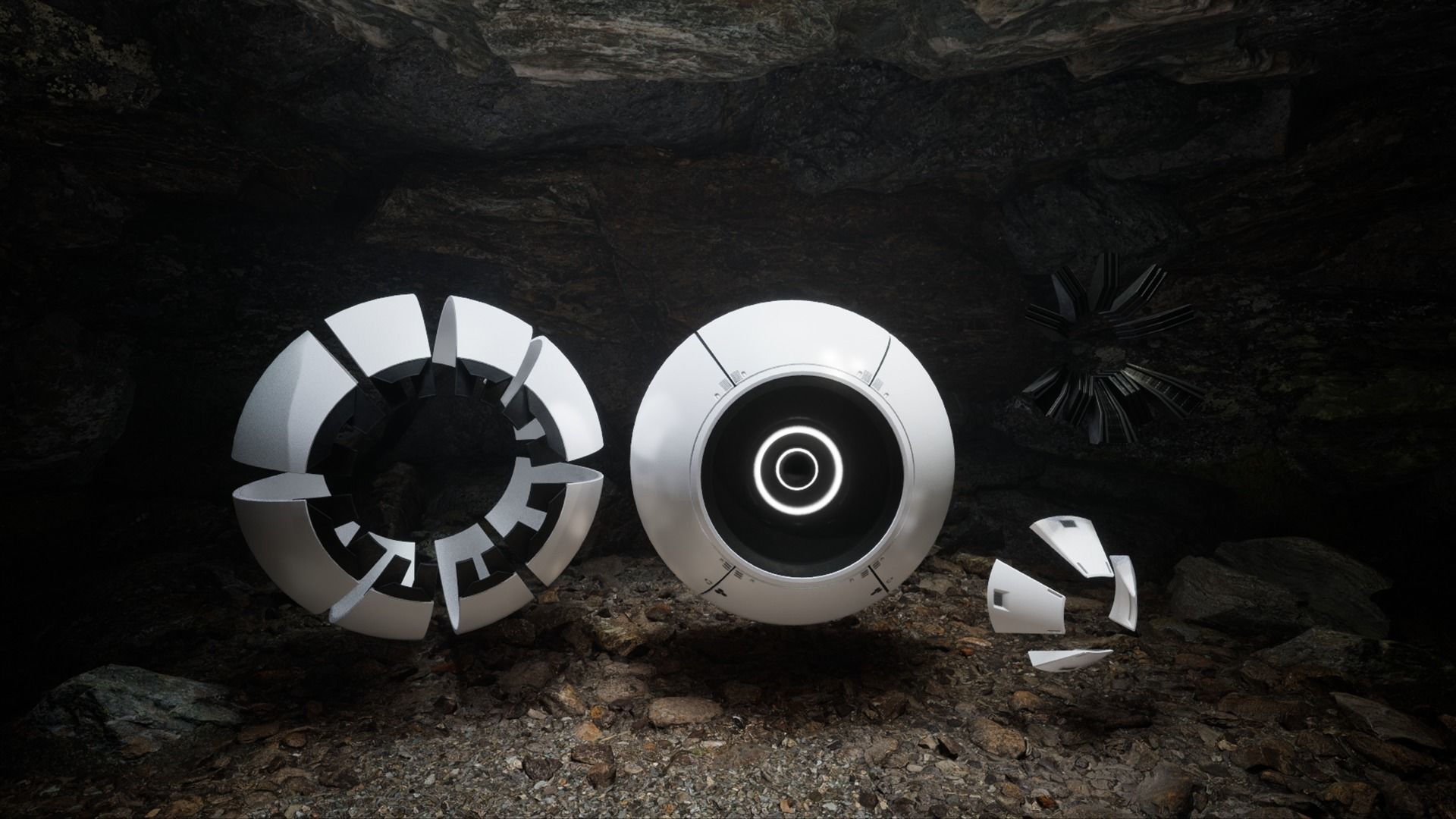 Scouting Drone Low-poly 3D model_7