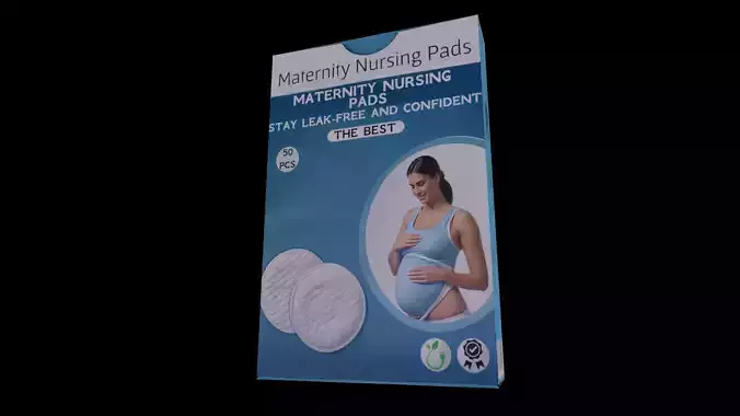 Maternity Nursing Pads - GAME READY PBR Low-poly 3D model
