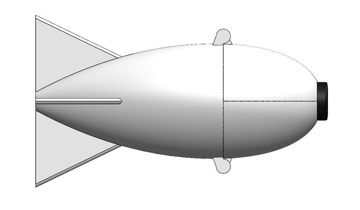 Fully printable Rocket for carp fishing 3D print model_6