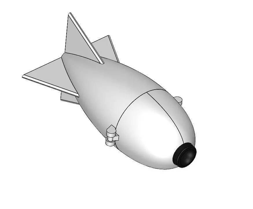 Fully printable Rocket for carp fishing 3D print model_0