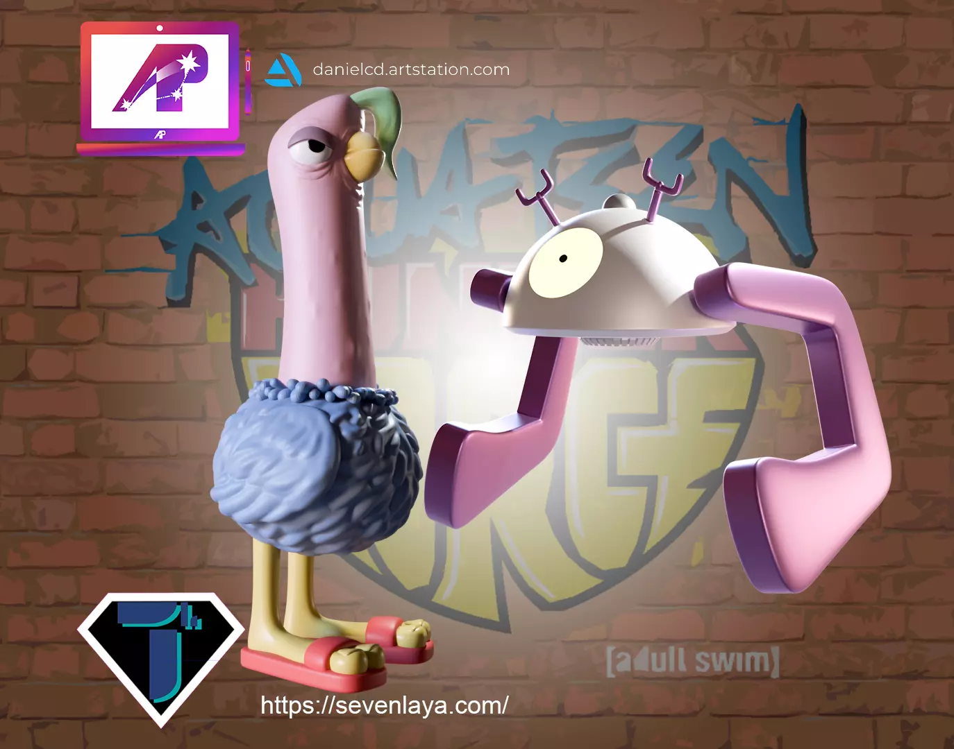 ATHF Lyle and Insanoflex 3D print model_0