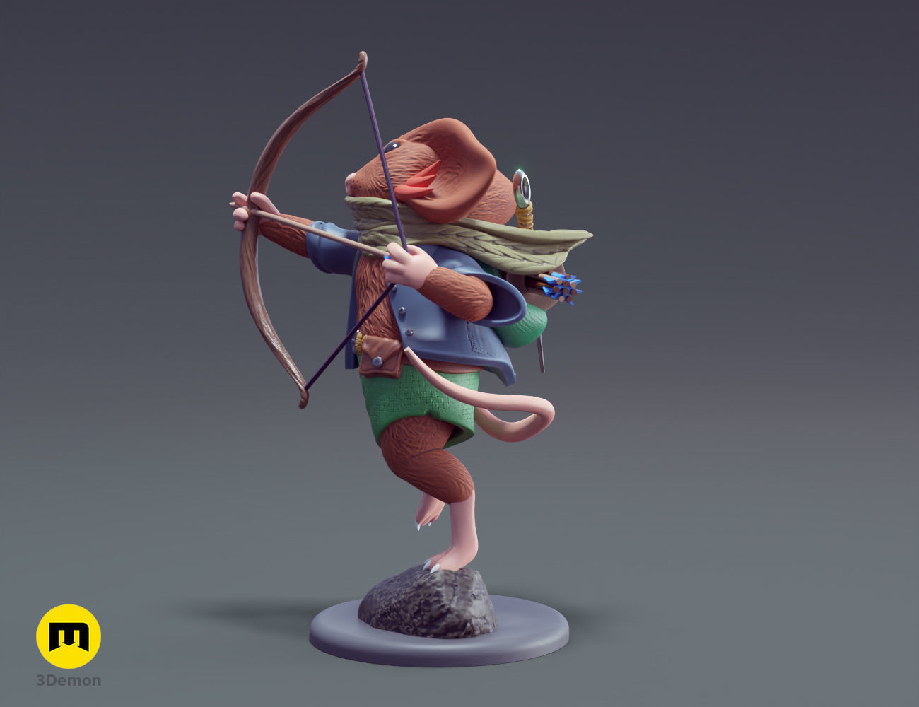 Mausritter Fellowship DnD Miniatures 3D print model_10