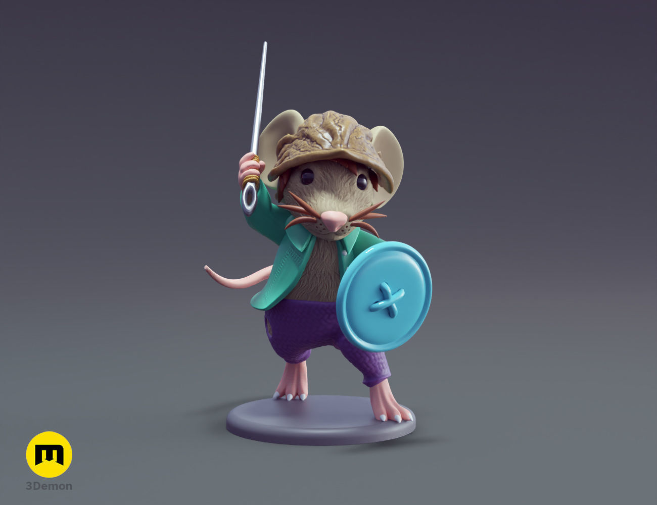 Mausritter Fellowship DnD Miniatures 3D print model_1