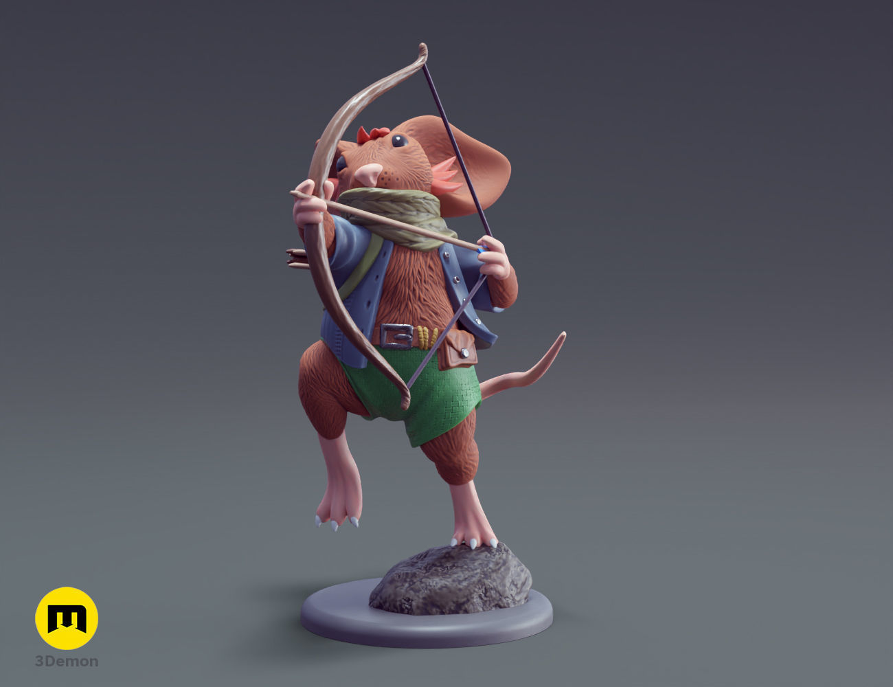 Mausritter Fellowship DnD Miniatures 3D print model_2