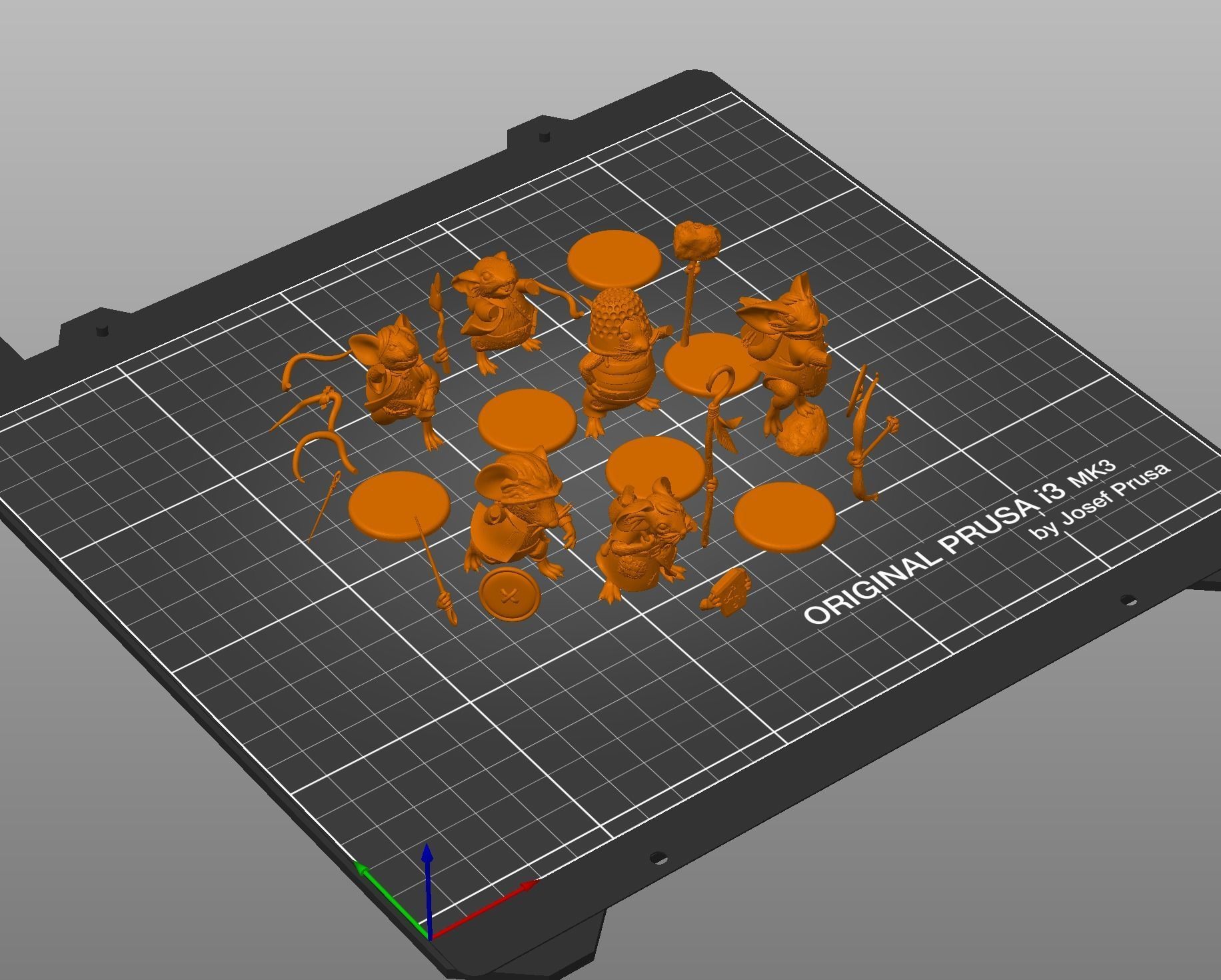 Mausritter Fellowship DnD Miniatures 3D print model_30