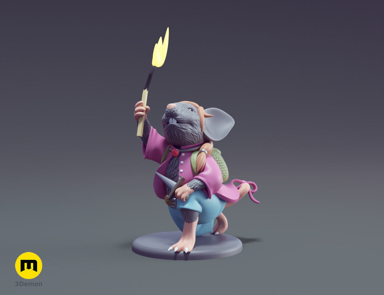 Mausritter Fellowship DnD Miniatures 3D print model_5