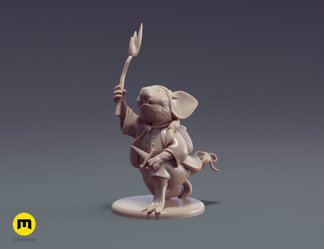 Mausritter Fellowship DnD Miniatures 3D print model_16