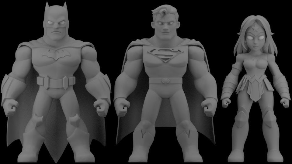 MINI FIGURE WONDER WOMAN 3D print model_5