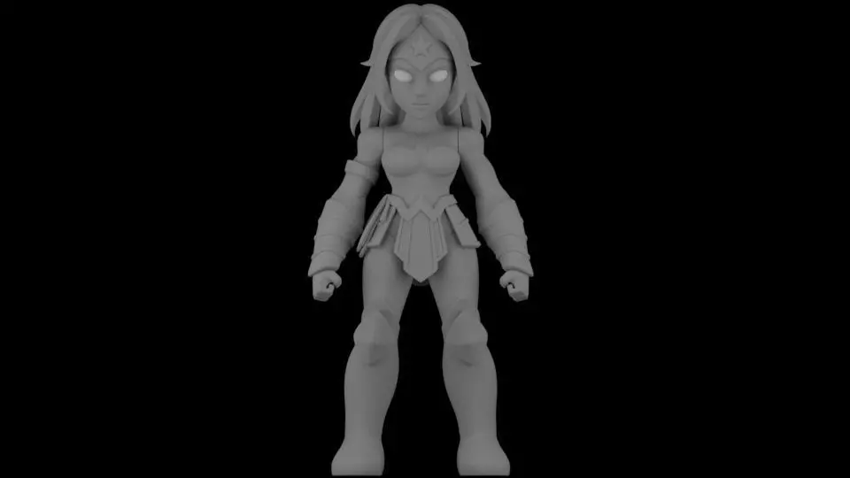 MINI FIGURE WONDER WOMAN 3D print model_0