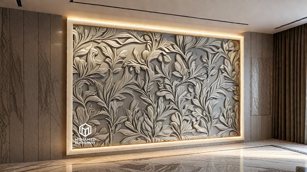 CNC Wall Panels Modern Wall Decor 06 3D print model_4