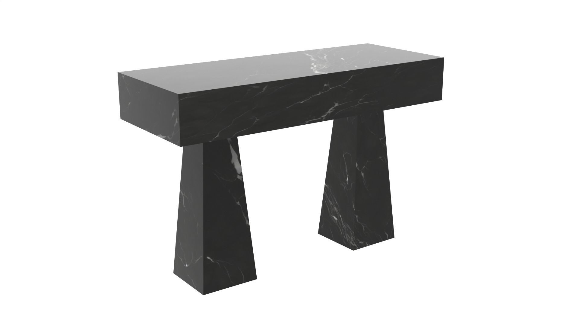 black table marble  3D model_1