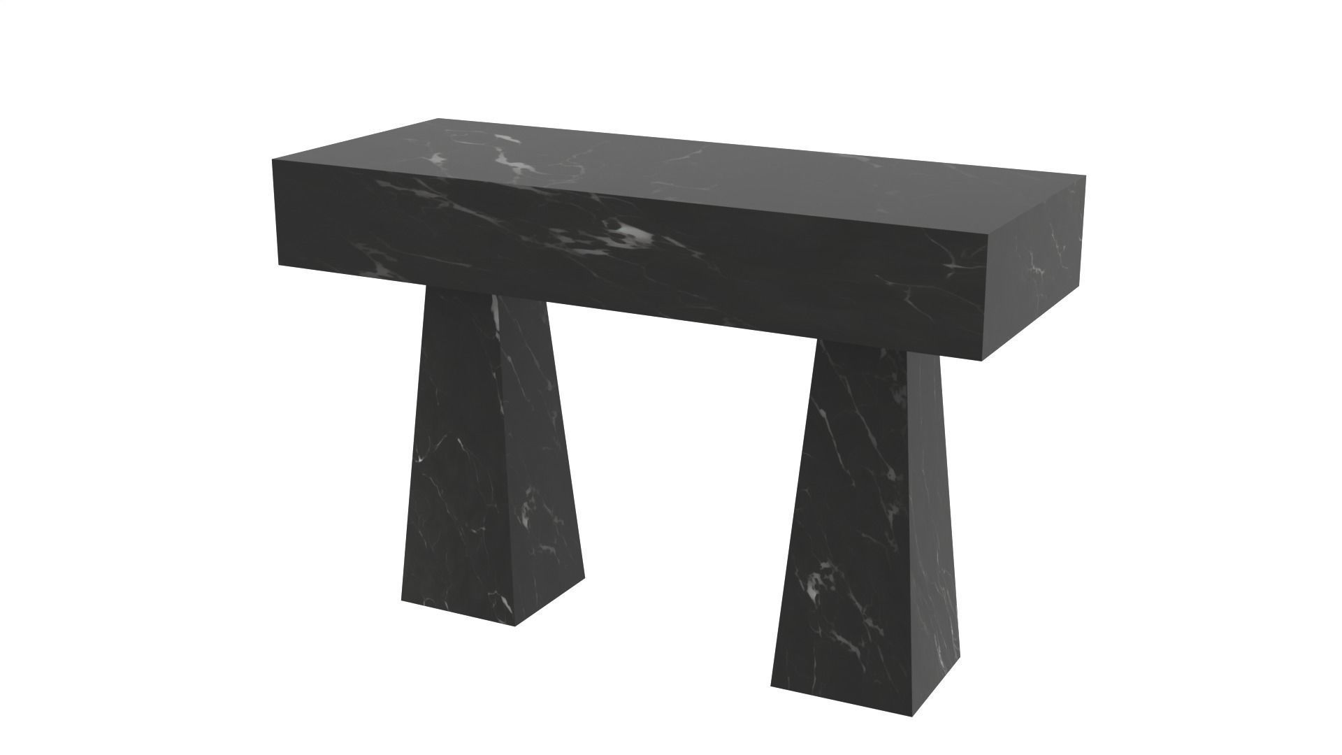 black table marble  3D model_2