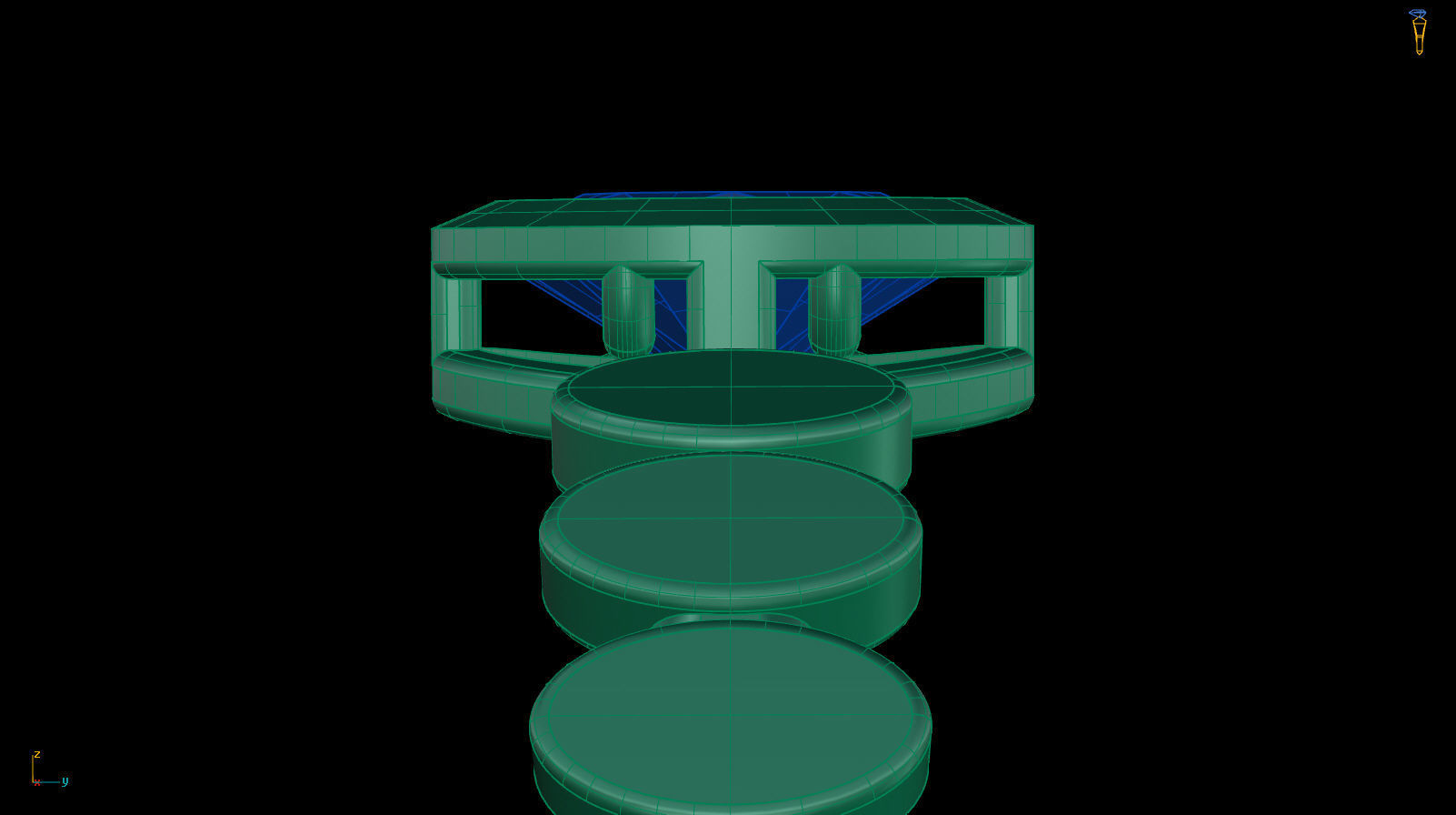 Oval 6x4 mm Ring with Oval shape rail 3D print model_14