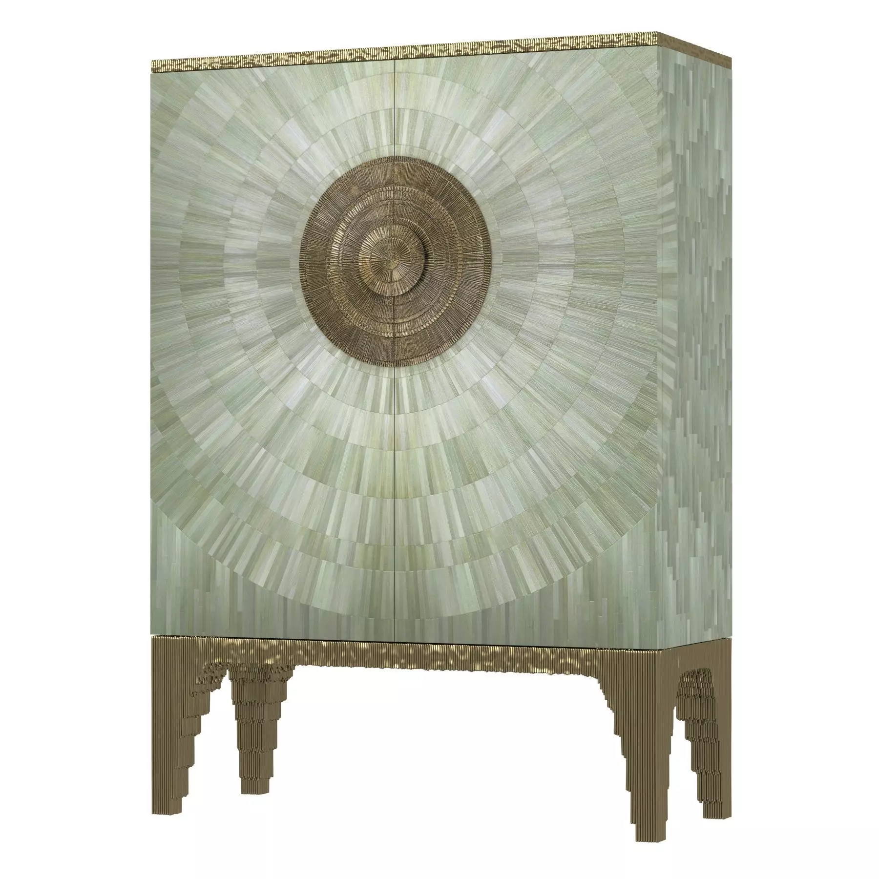 Alexander Lamont Amadeo Cabinet Celadon Straw 3D model