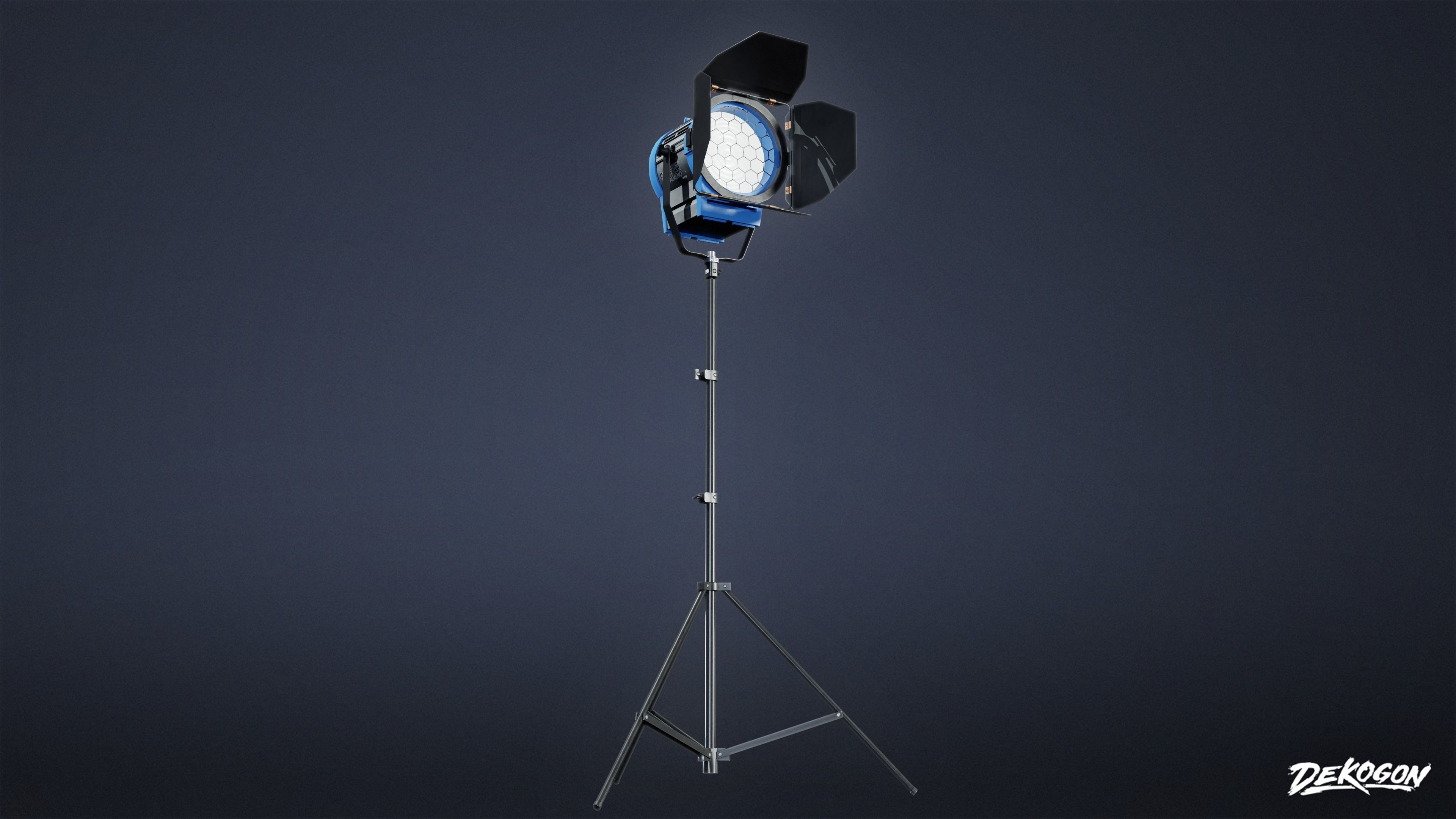 HOLLYWOOD - Production Light 01 - LOW POLY Low-poly 3D model_8