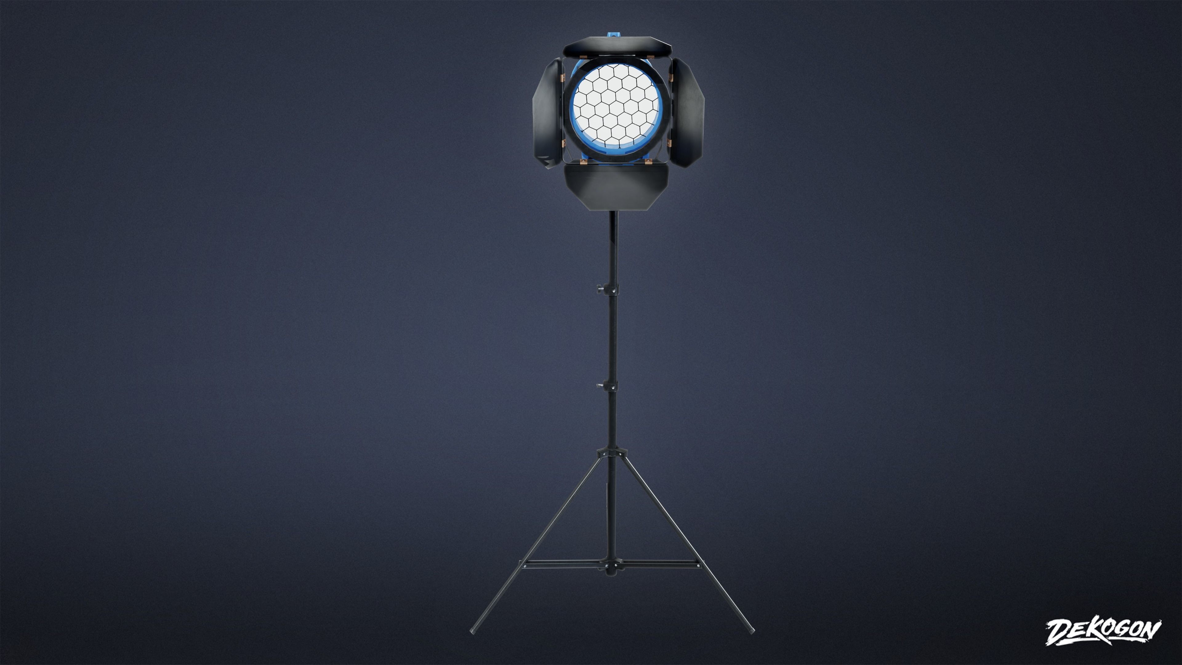 HOLLYWOOD - Production Light 01 - LOW POLY Low-poly 3D model_2