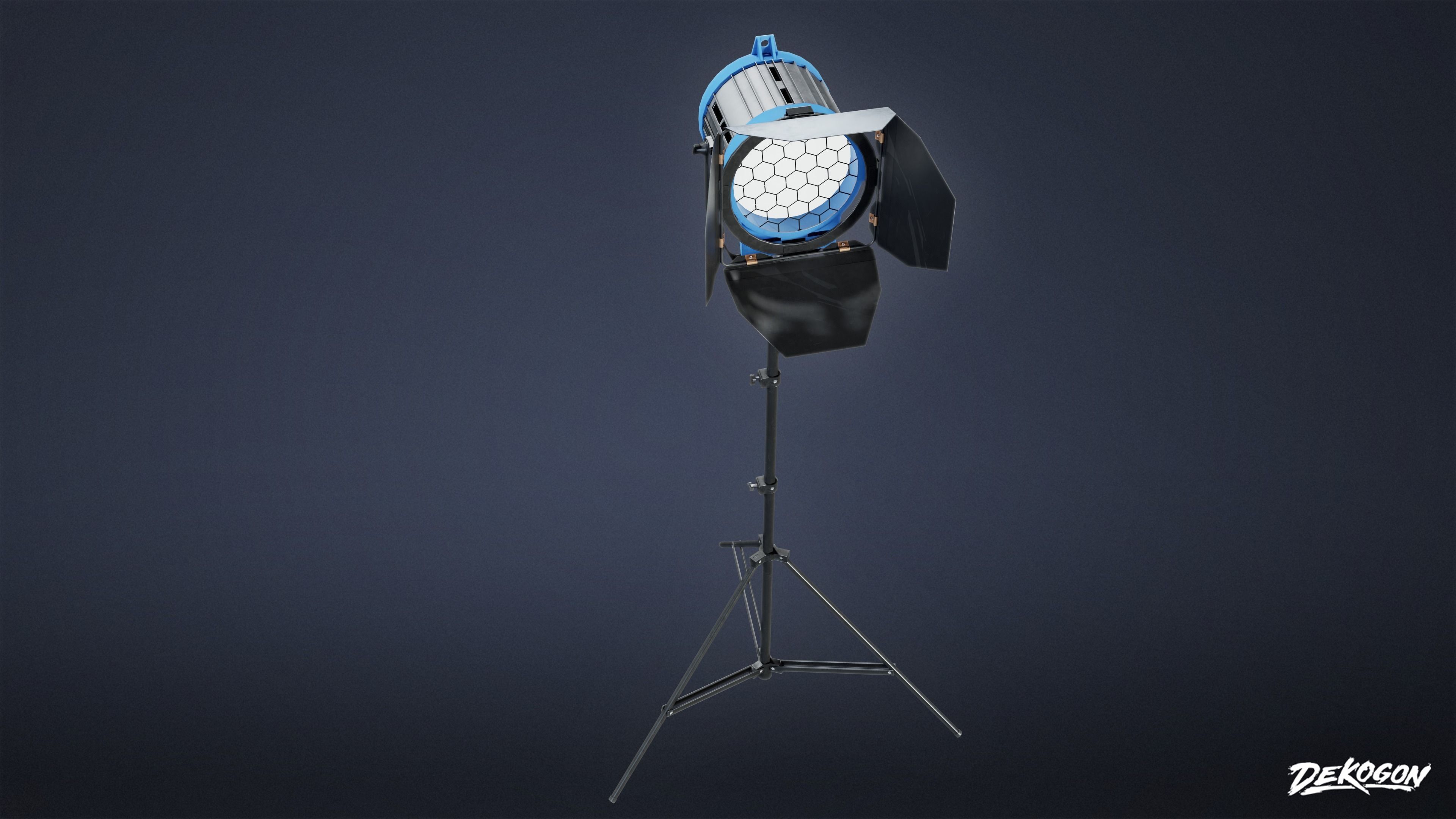 HOLLYWOOD - Production Light 01 - LOW POLY Low-poly 3D model_9