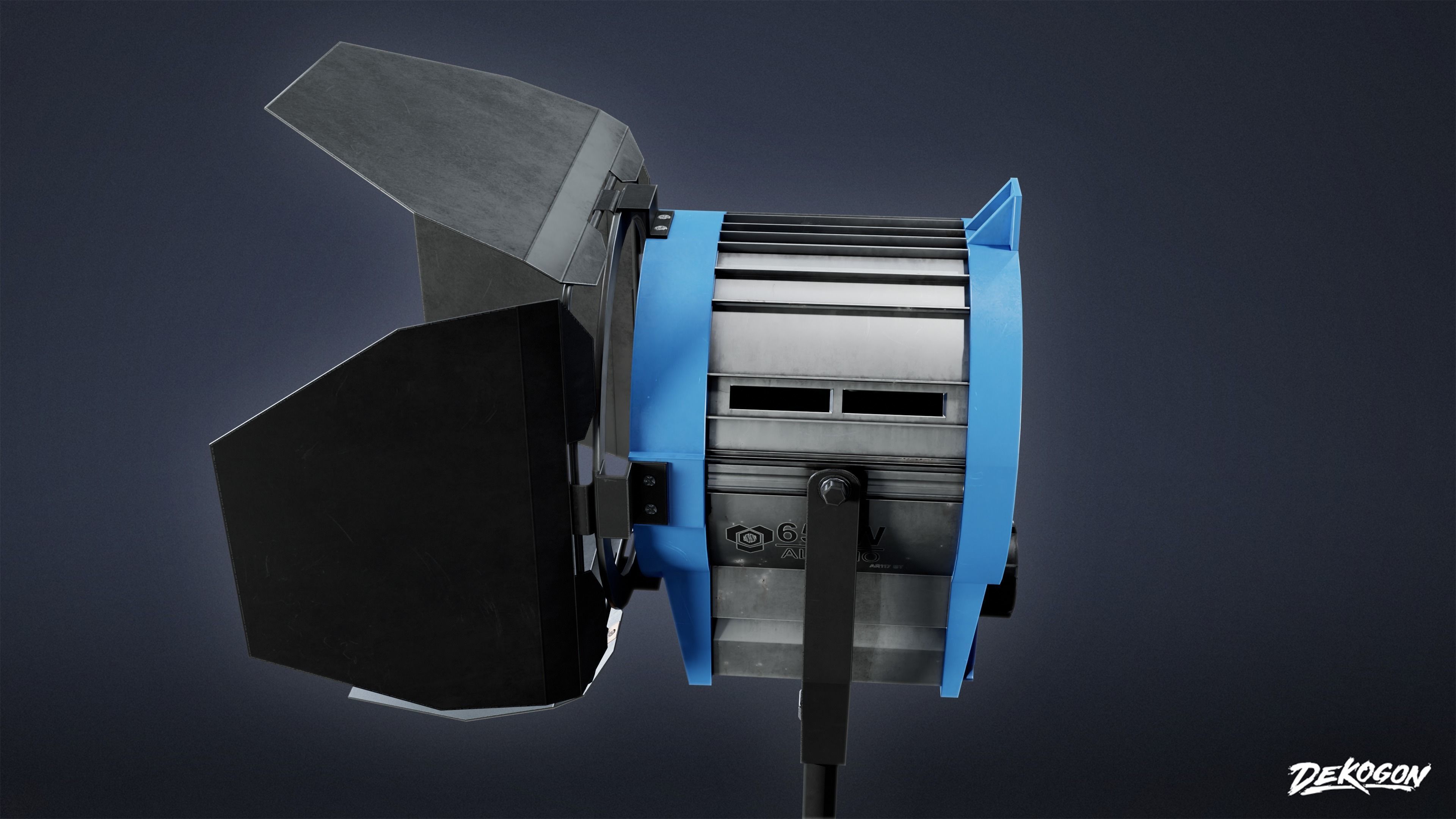 HOLLYWOOD - Production Light 01 - LOW POLY Low-poly 3D model_6