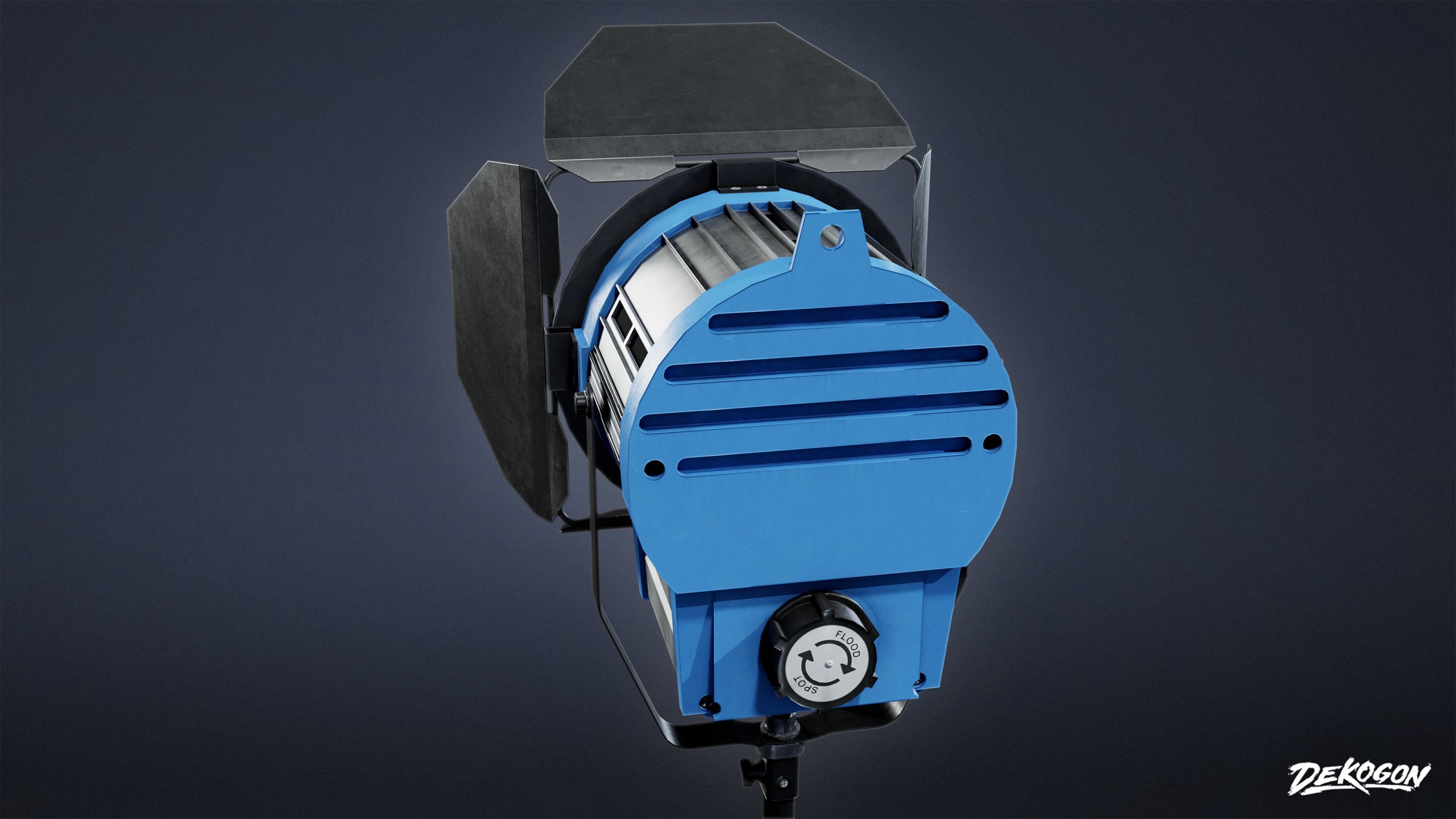 HOLLYWOOD - Production Light 01 - LOW POLY Low-poly 3D model_7