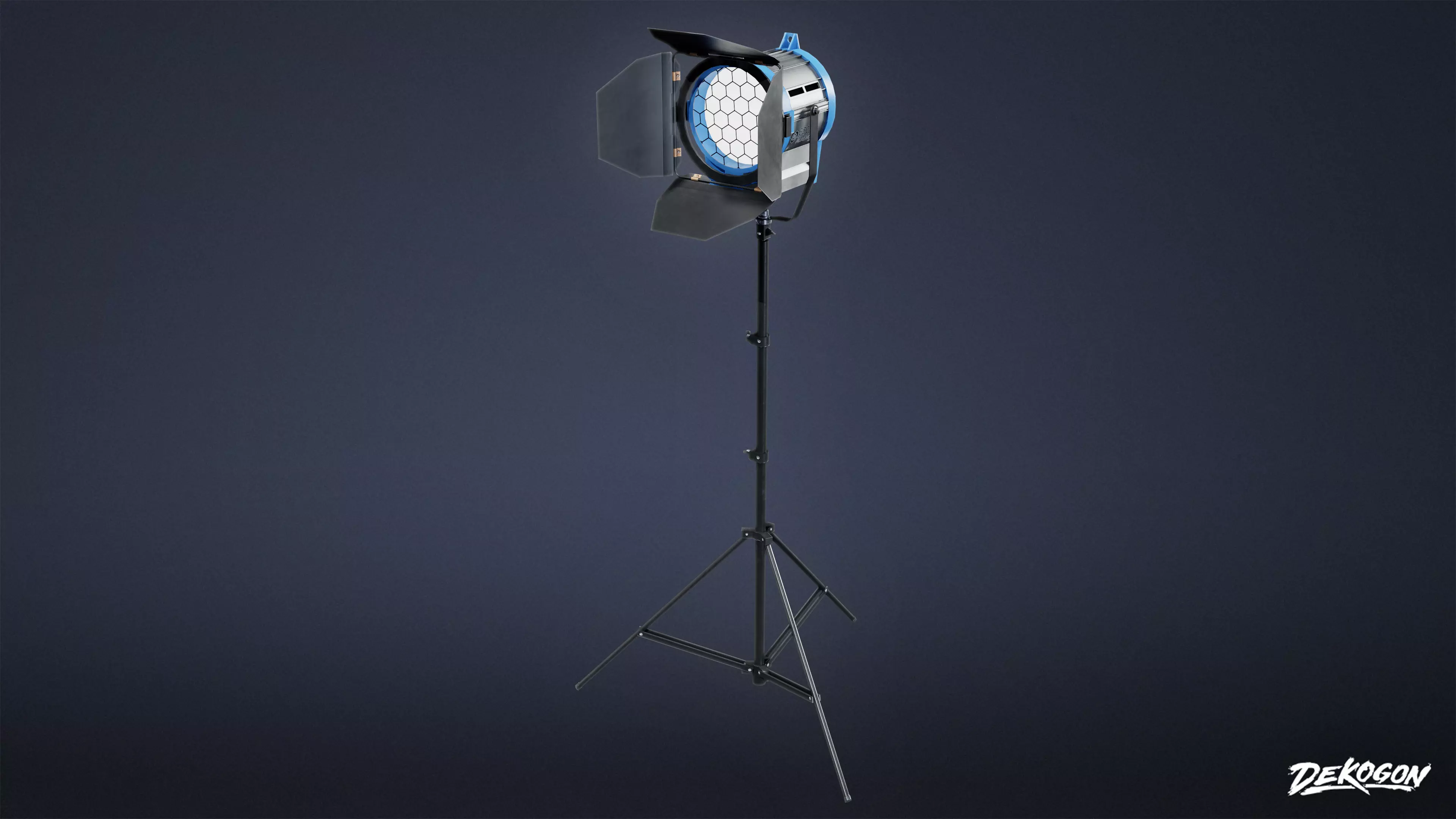 HOLLYWOOD - Production Light 01 - LOW POLY Low-poly 3D model_0