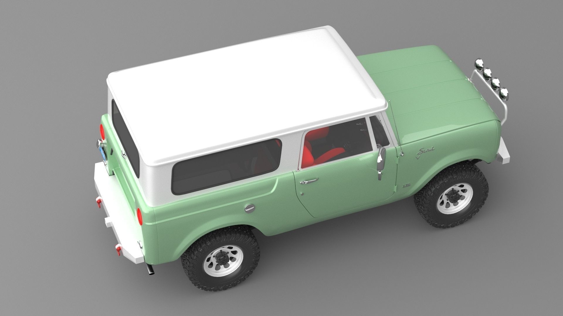 1967 International Harvester Scout 800 Custom 3D model_4