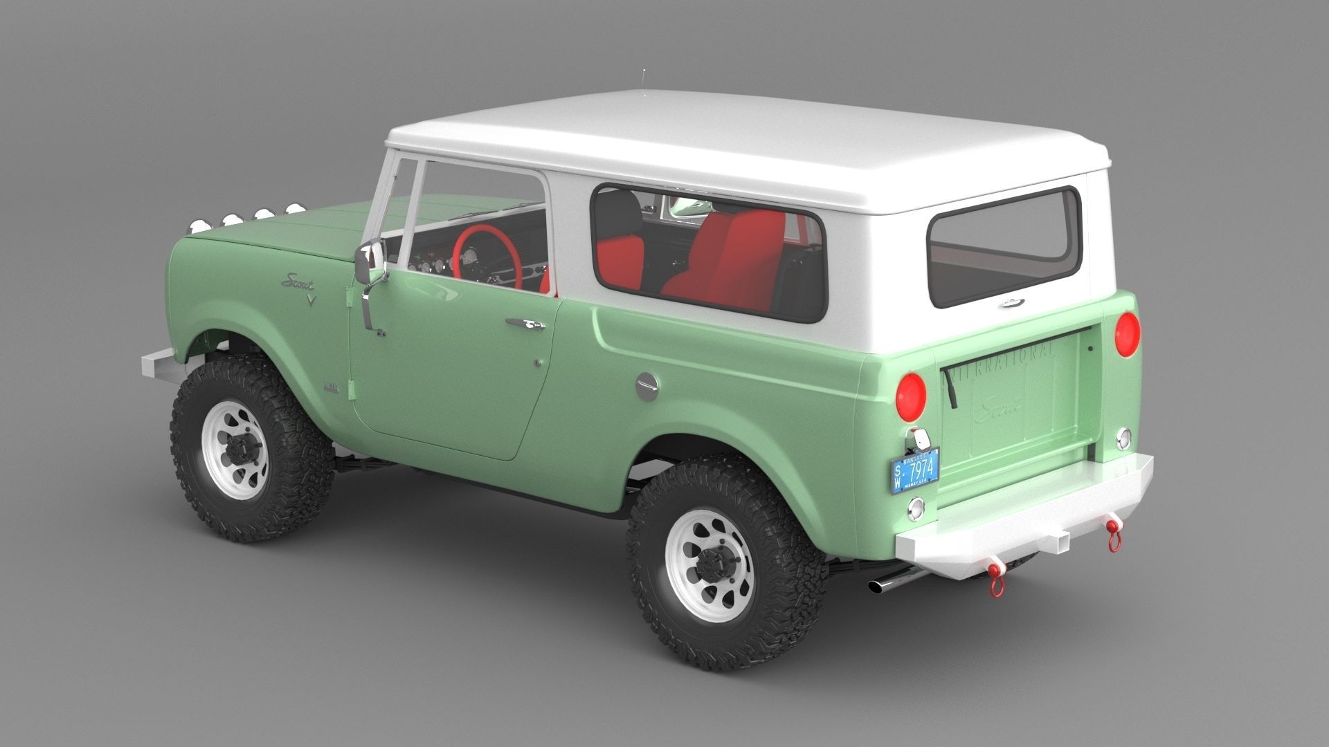 1967 International Harvester Scout 800 Custom 3D model_2