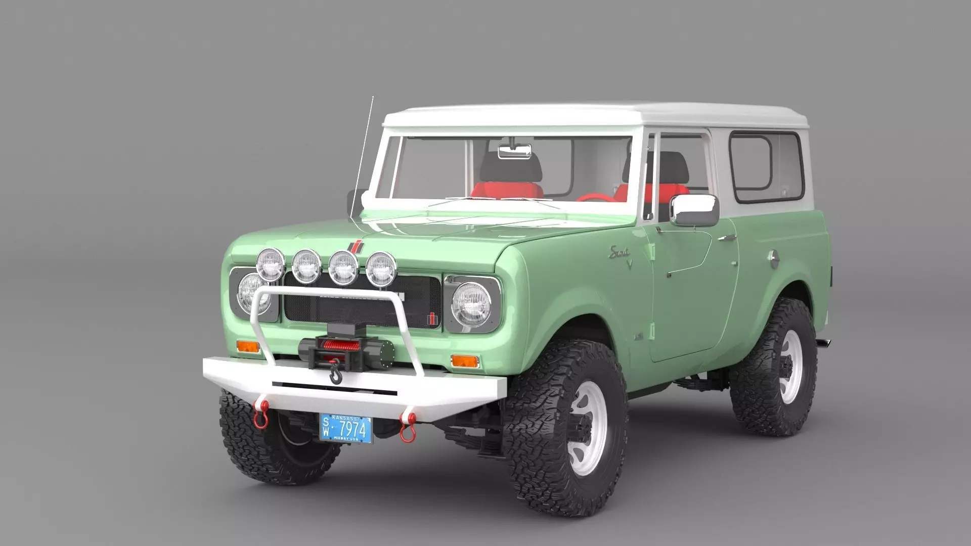 1967 International Harvester Scout 800 Custom 3D model_0