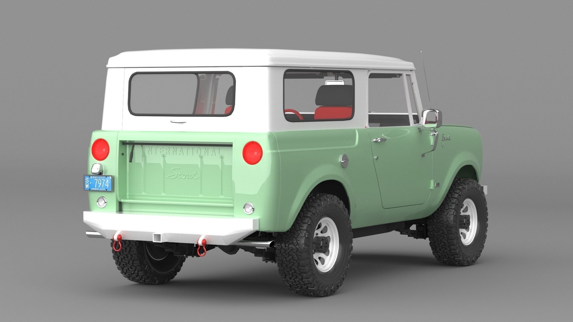 1967 International Harvester Scout 800 Custom 3D model_3
