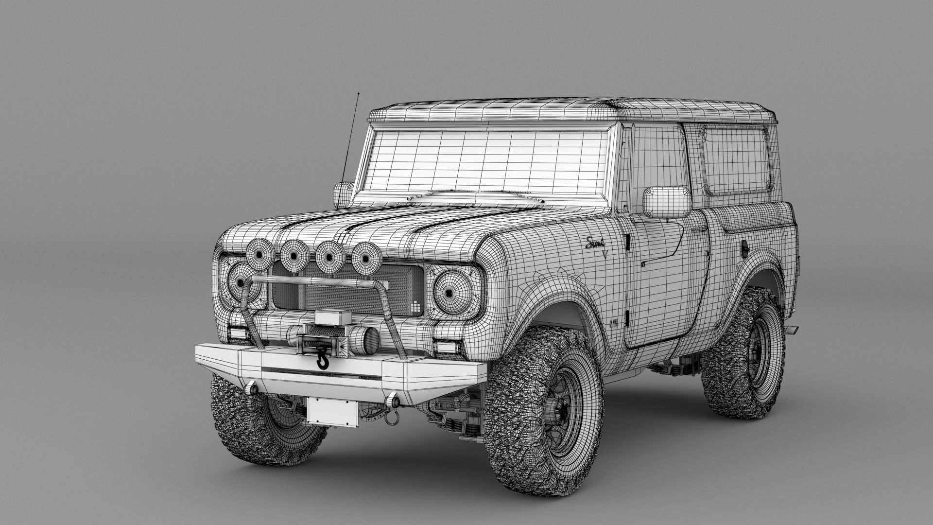 1967 International Harvester Scout 800 Custom 3D model_6