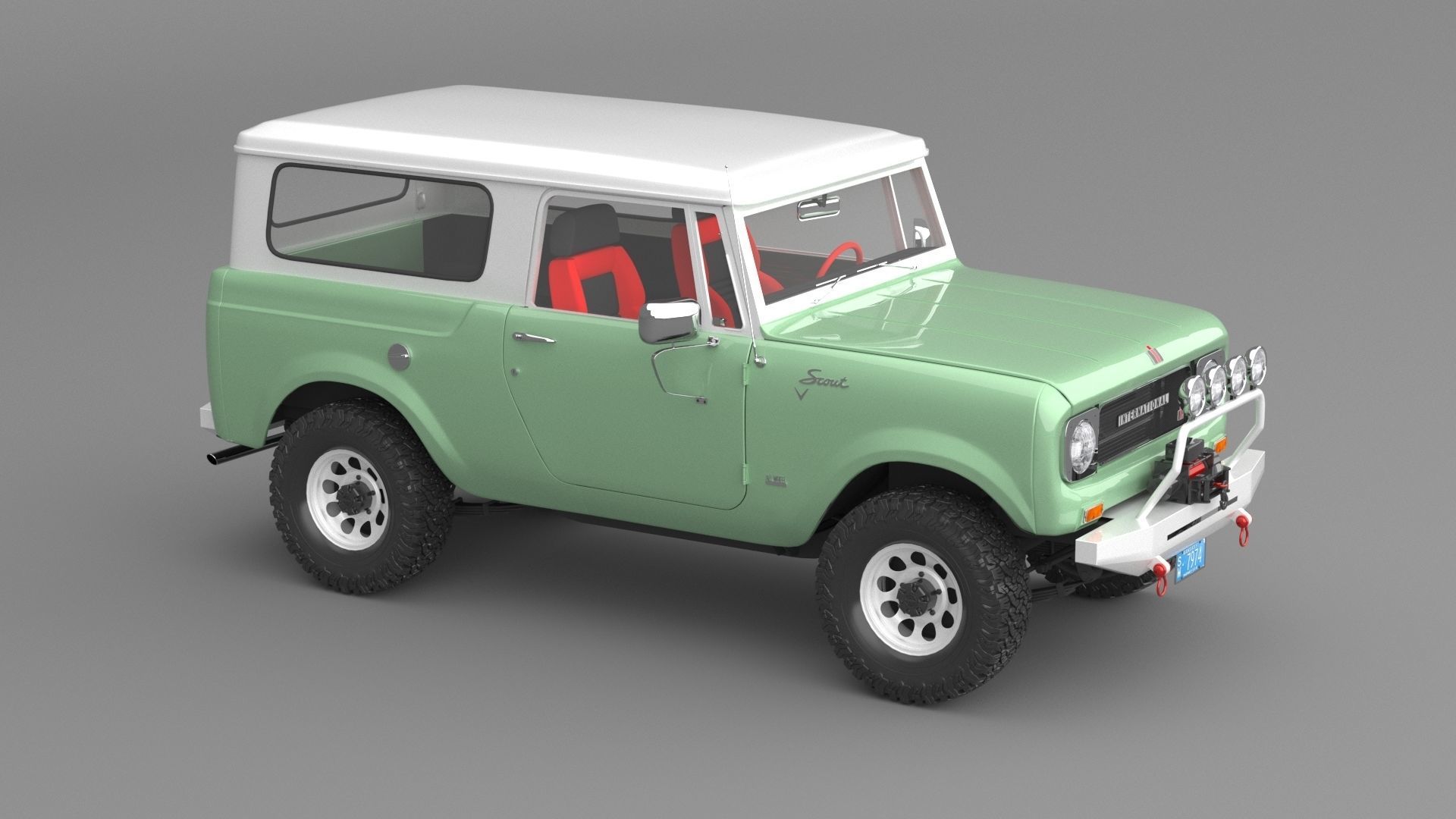1967 International Harvester Scout 800 Custom 3D model_5