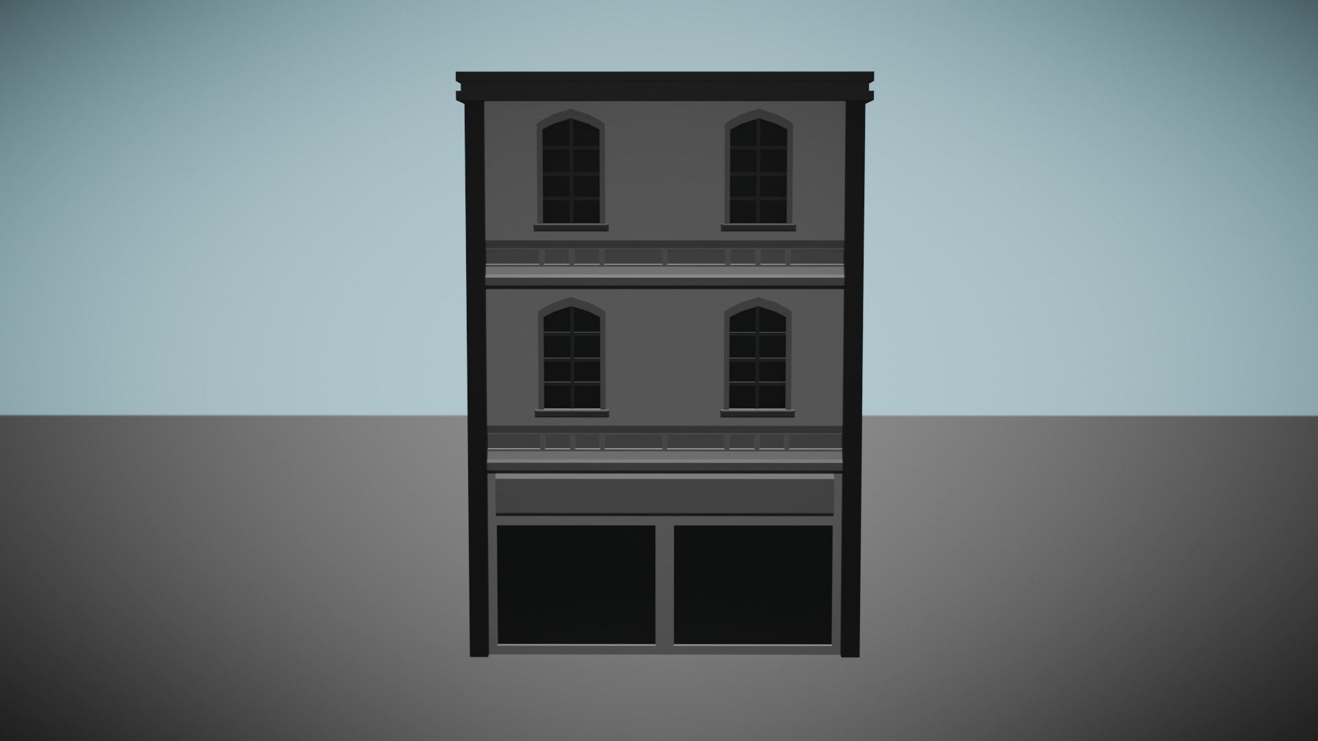 Low Poly Apartment Low-poly 3D model_3