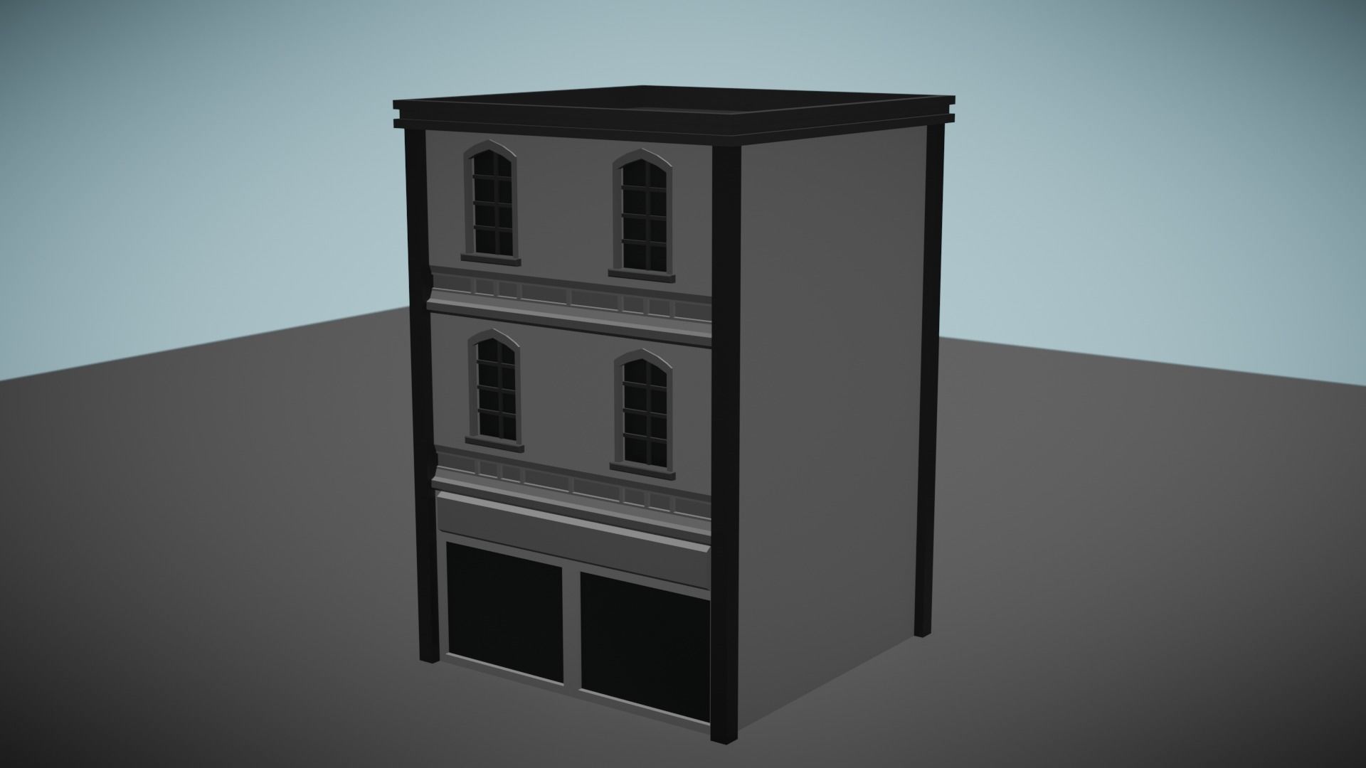 Low Poly Apartment Low-poly 3D model_4