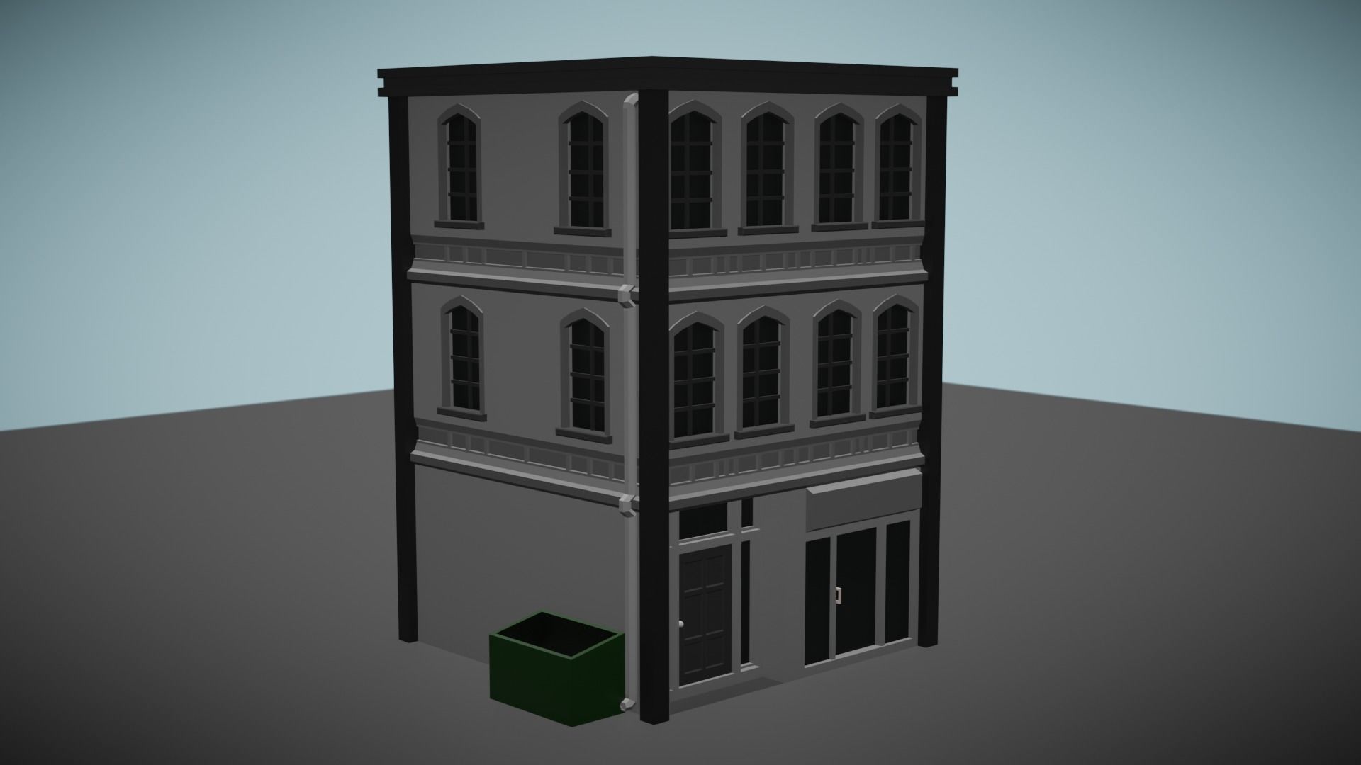 Low Poly Apartment Low-poly 3D model_8
