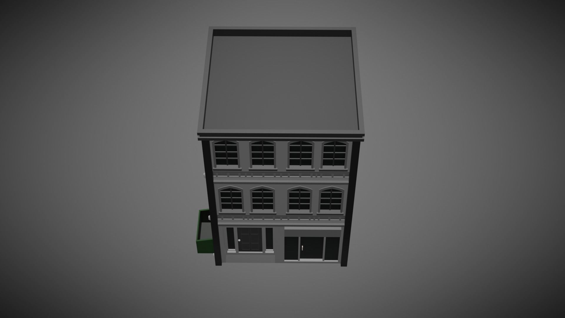 Low Poly Apartment Low-poly 3D model_9