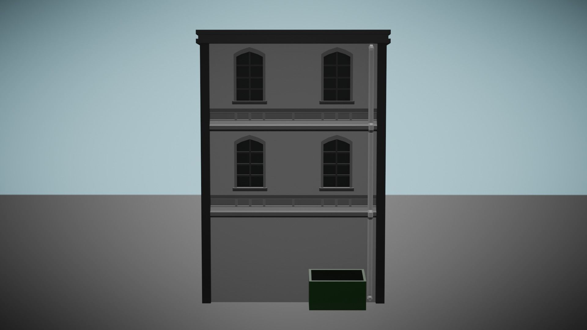 Low Poly Apartment Low-poly 3D model_7