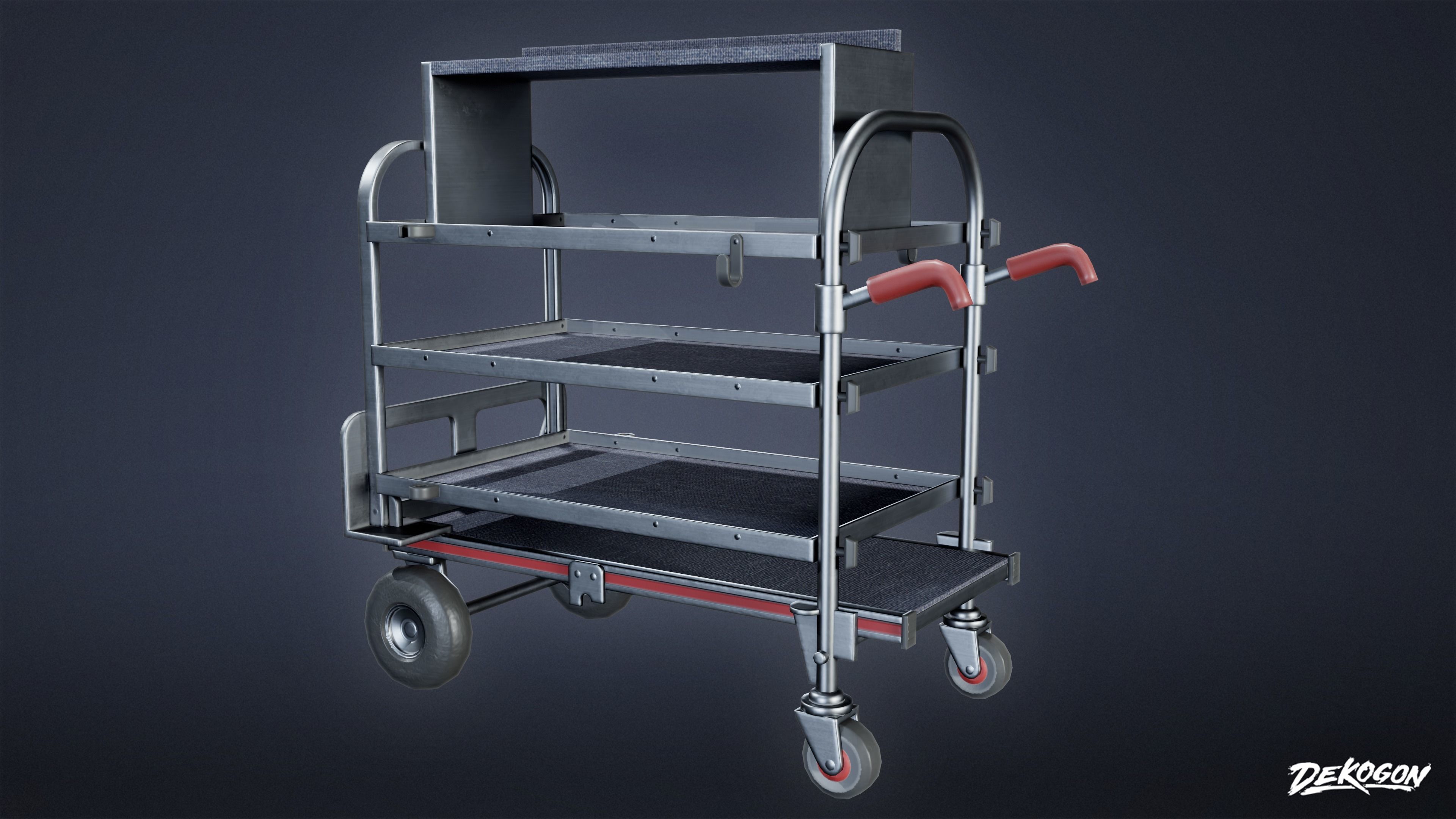 HOLLYWOOD - Production Trolly 03 - LOW POLY Low-poly 3D model_6