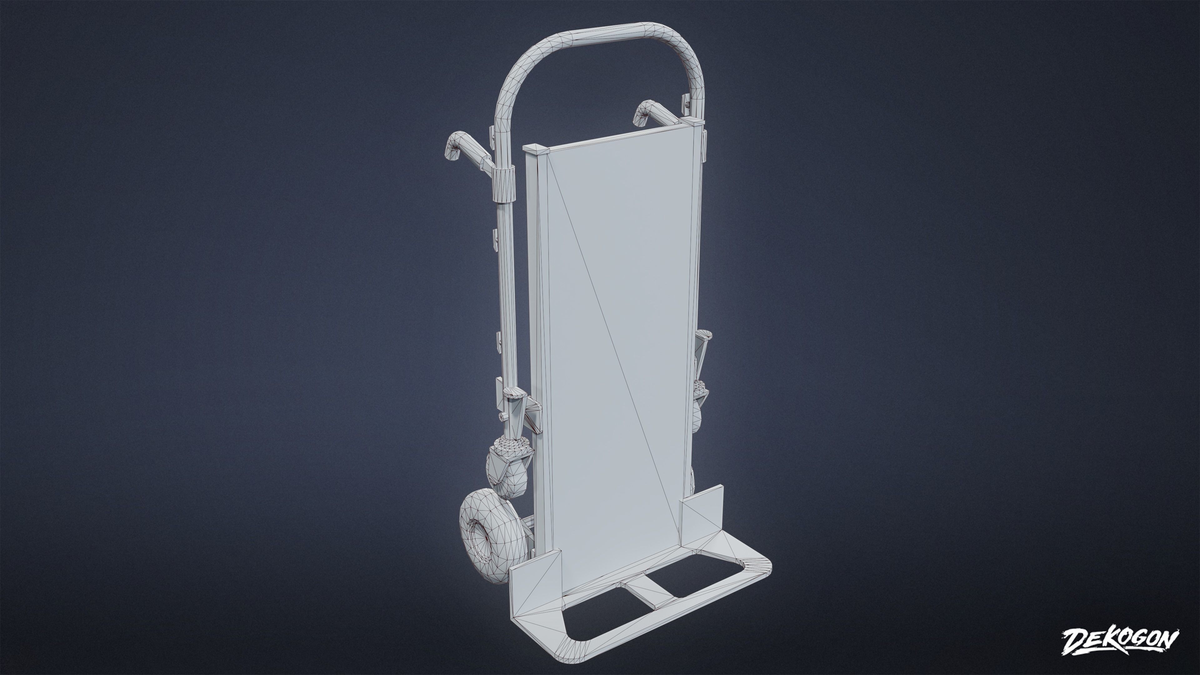 HOLLYWOOD - Production Trolly 03 - LOW POLY Low-poly 3D model_13