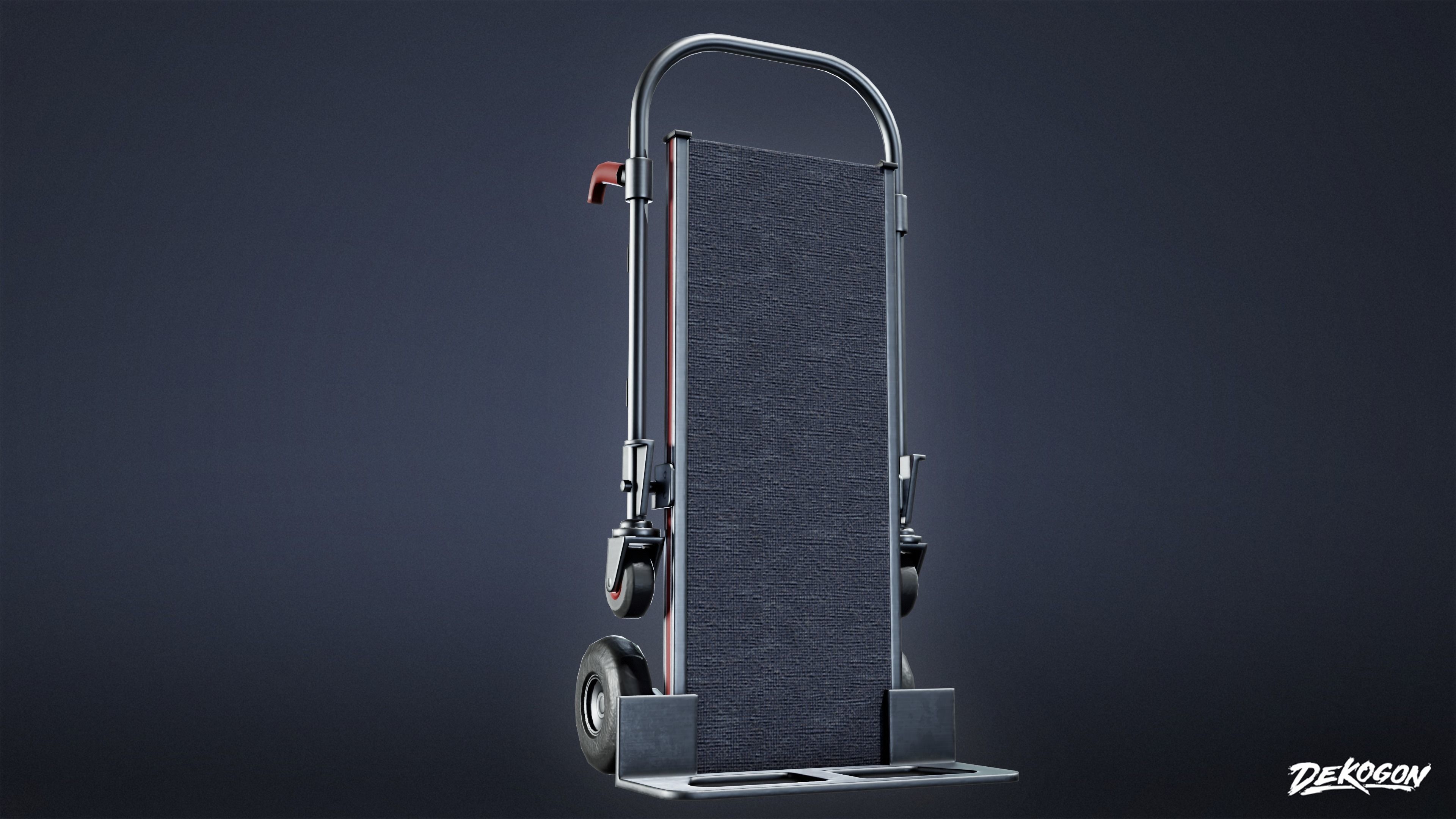 HOLLYWOOD - Production Trolly 03 - LOW POLY Low-poly 3D model_17